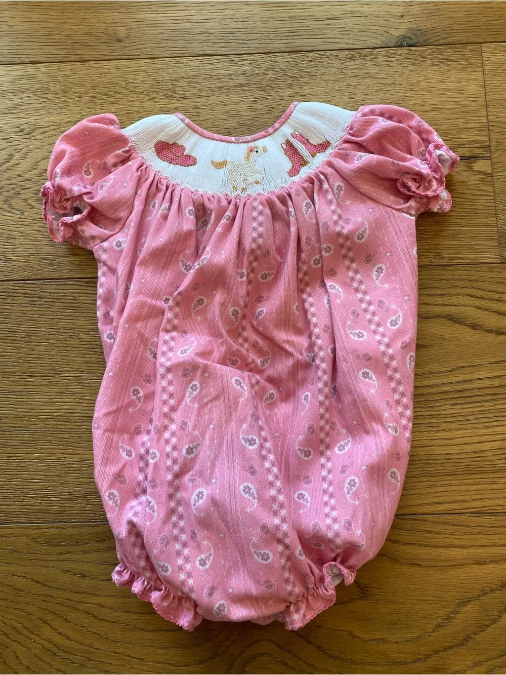 Ruth and Ralph Pink Bandana & Boots Bubble One-Piece